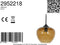 Light & Living Hanglamp Mayson - Bruin Glas - Ø23cm - Modern - Hanglampen Eetkamer, Slaapkamer, Woonkamer