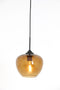 Light & Living Hanglamp Mayson - Bruin Glas - Ø23cm - Modern - Hanglampen Eetkamer, Slaapkamer, Woonkamer