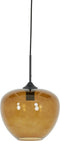 Light & Living Hanglamp Mayson - Bruin Glas - Ø30cm - Modern - Hanglampen Eetkamer, Slaapkamer, Woonkamer