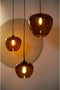 Light & Living Hanglamp Mayson - Bruin Glas - Ø30cm - Modern - Hanglampen Eetkamer, Slaapkamer, Woonkamer