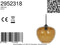 Light & Living Hanglamp Mayson - Bruin Glas - Ø30cm - Modern - Hanglampen Eetkamer, Slaapkamer, Woonkamer