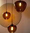 Light & Living Hanglamp Mayson - Bruin Glas - Ø30cm - Modern - Hanglampen Eetkamer, Slaapkamer, Woonkamer