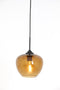Light & Living Hanglamp Mayson - Bruin Glas - Ø30cm - Modern - Hanglampen Eetkamer, Slaapkamer, Woonkamer