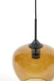 Light & Living Hanglamp Mayson - Bruin Glas - Ø30cm - Modern - Hanglampen Eetkamer, Slaapkamer, Woonkamer