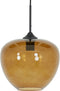 Light & Living Hanglamp Mayson - Bruin Glas - Ø30cm - Modern - Hanglampen Eetkamer, Slaapkamer, Woonkamer