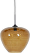 Light & Living Hanglamp Mayson - Bruin Glas - Ø40cm - Modern - Hanglampen Eetkamer, Slaapkamer, Woonkamer