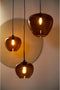 Light & Living Hanglamp Mayson - Bruin Glas - Ø40cm - Modern - Hanglampen Eetkamer, Slaapkamer, Woonkamer