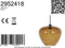 Light & Living Hanglamp Mayson - Bruin Glas - Ø40cm - Modern - Hanglampen Eetkamer, Slaapkamer, Woonkamer