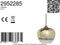 Light & Living Hanglamp Mayson - Glas Goud - Ø23cm - Modern - Hanglampen Eetkamer, Slaapkamer, Woonkamer