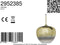 Light & Living Hanglamp Mayson - Glas Goud - Ø30cm - Modern - Hanglampen Eetkamer, Slaapkamer, Woonkamer