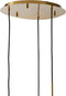 Light & Living Hanglamp Mayson - Glas Goud - Ø40cm - 3L - Modern - Hanglampen Eetkamer, Slaapkamer, Woonkamer
