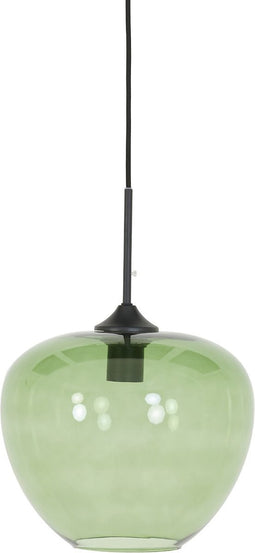 Light & Living Hanglamp Mayson - Glas Groen - Ø30cm - Modern - Hanglampen Eetkamer, Slaapkamer, Woonkamer