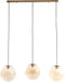 Light & Living Hanglamp Medina - 3-Lamps - Amber/Goud