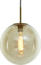 Light & Living Hanglamp Medina - Glas Amber - Ø30cm - Modern - Hanglampen Eetkamer, Slaapkamer, Woonkamer