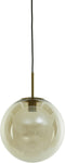 Light & Living Hanglamp Medina - Glas Amber - Ø30cm - Modern - Hanglampen Eetkamer, Slaapkamer, Woonkamer