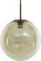 Light & Living Hanglamp Medina - Glas Amber - Ø30cm - Modern - Hanglampen Eetkamer, Slaapkamer, Woonkamer