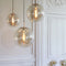 Light & Living Hanglamp Medina - Glas Amber - Ø30cm - Modern - Hanglampen Eetkamer, Slaapkamer, Woonkamer