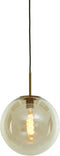 Light & Living Hanglamp Medina - Glas Amber - Ø30cm - Modern - Hanglampen Eetkamer, Slaapkamer, Woonkamer