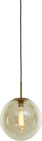 Light & Living Hanglamp Medina - Glas Amber - Ø30cm - Modern - Hanglampen Eetkamer, Slaapkamer, Woonkamer