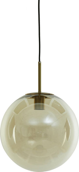 Light & Living Hanglamp Medina - Glas Amber - Ø40cm - Modern - Hanglampen Eetkamer, Slaapkamer, Woonkamer