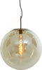 Light & Living Hanglamp Medina - Glas Amber - Ø48cm - Modern - Hanglampen Eetkamer, Slaapkamer, Woonkamer