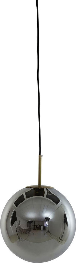 Light & Living Hanglamp Medina - Smoke Glas- Ø30cm - Modern - Hanglampen Eetkamer, Slaapkamer, Woonkamer