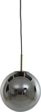 Light & Living Hanglamp Medina - Smoke Glas- Ø30cm - Modern - Hanglampen Eetkamer, Slaapkamer, Woonkamer