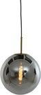 Light & Living Hanglamp Medina - Smoke Glas- Ø30cm - Modern - Hanglampen Eetkamer, Slaapkamer, Woonkamer