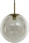 Light & Living Hanglamp Medina - Smoke Glas - Ø40cm - Modern - Hanglampen Eetkamer, Slaapkamer, Woonkamer