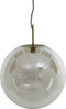 Light & Living Hanglamp Medina - Smoke Glas - Ø48cm - Modern - Hanglampen Eetkamer, Slaapkamer, Woonkamer