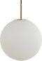 Light & Living Hanglamp Medina - Wit Glas - Ø25cm - Modern - Hanglampen Eetkamer, Slaapkamer, Woonkamer
