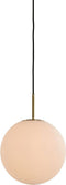Light & Living Hanglamp Medina - Wit Glas - Ø25cm - Modern - Hanglampen Eetkamer, Slaapkamer, Woonkamer