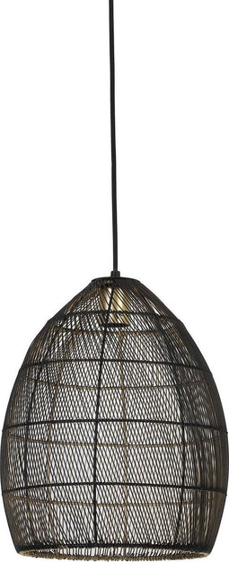 Light & Living Hanglamp Meya - Zwart - Ø30cm - Modern - Hanglampen Eetkamer, Slaapkamer, Woonkamer
