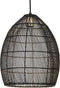 Light & Living Hanglamp Meya - Zwart - Ø30cm - Modern - Hanglampen Eetkamer, Slaapkamer, Woonkamer