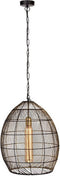 Light & Living Hanglamp Meya - Zwart - Ø40cm - Modern - Hanglampen Eetkamer, Slaapkamer, Woonkamer