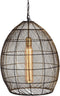 Light & Living Hanglamp Meya - Zwart - Ø40cm - Modern - Hanglampen Eetkamer, Slaapkamer, Woonkamer
