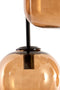 Light & Living Hanglamp Mezza - Glas - 10-lamps - Bruin