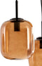 Light & Living Hanglamp Mezza - Glas - 10-lamps - Bruin