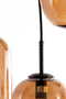 Light & Living Hanglamp Mezza - Glas - 5-lamps - Bruin