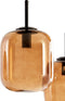 Light & Living Hanglamp Mezza - Glas - 5-lamps - Bruin