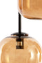 Light & Living Hanglamp Mezza - Glas - 5-lamps - Bruin