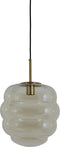 Light & Living Hanglamp Misty - Smoke Glas - 30x30x37cm - Modern - Hanglampen Eetkamer, Slaapkamer, Woonkamer