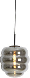 Light & Living Hanglamp Misty - Smoke Glas - 30x30x37cm - Modern - Hanglampen Eetkamer, Slaapkamer, Woonkamer