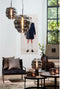 Light & Living Hanglamp Misty - Smoke Glas - 30x30x37cm - Modern - Hanglampen Eetkamer, Slaapkamer, Woonkamer