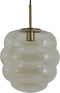 Light & Living Hanglamp Misty - Smoke Glas - 30x30x37cm - Modern - Hanglampen Eetkamer, Slaapkamer, Woonkamer