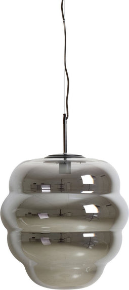 Light & Living Hanglamp Misty - Smoke Glas - 45x45x48cm - Modern - Hanglampen Eetkamer, Slaapkamer, Woonkamer