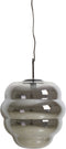Light & Living Hanglamp Misty - Smoke Glas - 45x45x48cm - Modern - Hanglampen Eetkamer, Slaapkamer, Woonkamer