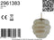 Light & Living Hanglamp Misty - Smoke Glas - 45x45x48cm - Modern - Hanglampen Eetkamer, Slaapkamer, Woonkamer