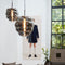 Light & Living Hanglamp Misty - Smoke Glas - 45x45x48cm - Modern - Hanglampen Eetkamer, Slaapkamer, Woonkamer