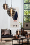 Light & Living Hanglamp Misty - Smoke Glas - 45x45x48cm - Modern - Hanglampen Eetkamer, Slaapkamer, Woonkamer